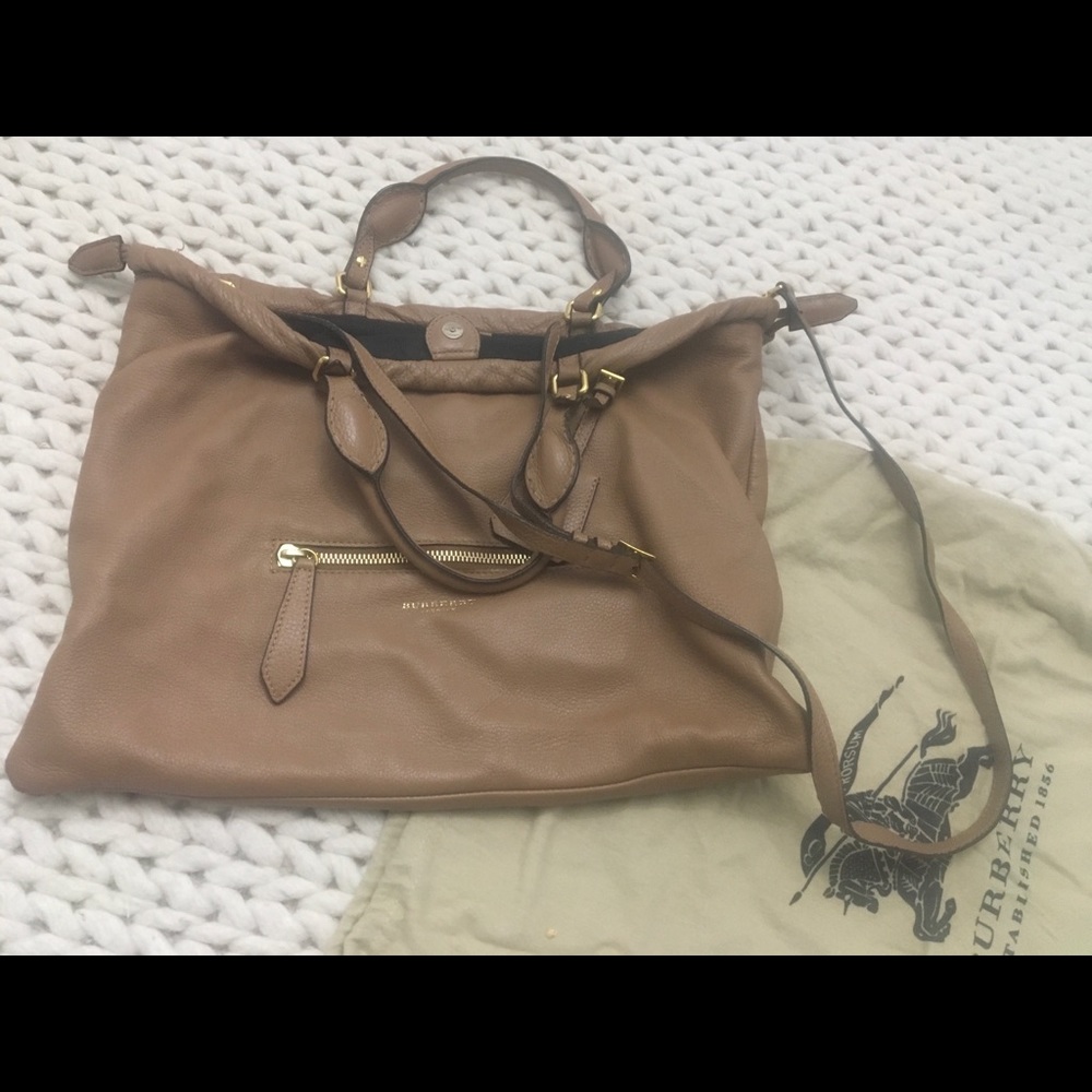 Burberry Large Leather Crossbody Purse